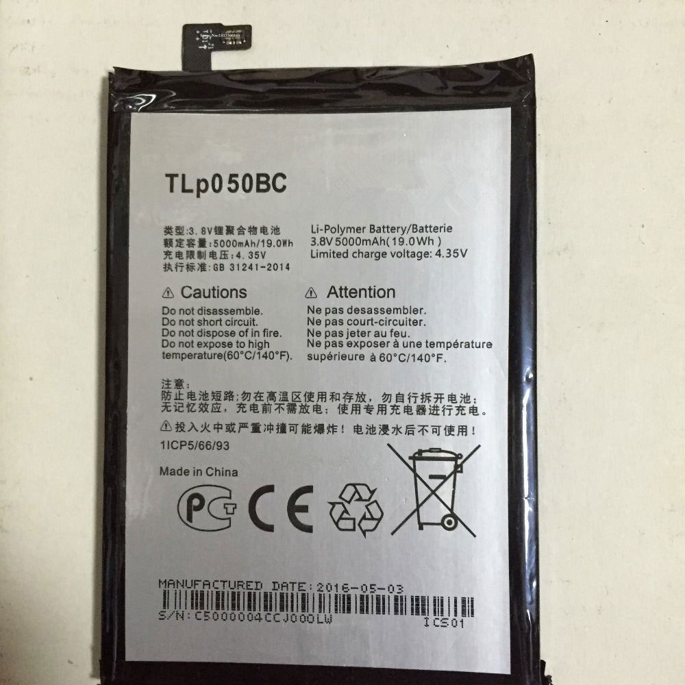 Batería para OneTouch-OT-800/802-799A/alcatel-TLp050BC